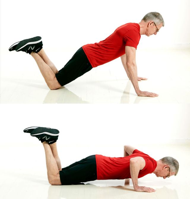 kneel push up