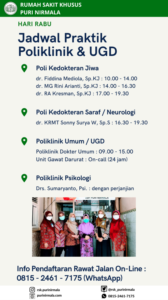 Jadwal Praktek Dokter RSK Puri Nirmala Yogyakarta